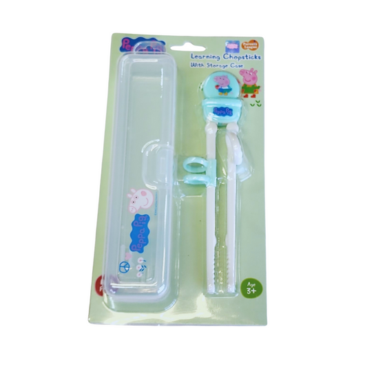 PEPPA PIG Children's Learning Chopsticks (with Storage Box) - George