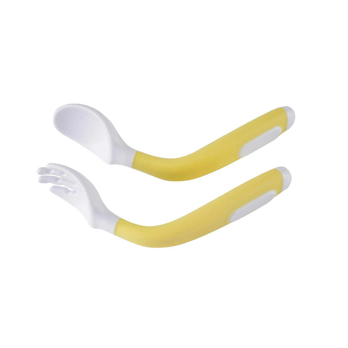 PEPPA PIG Bendable Toddler Fork and Spoon Set (With Storage Box) - Yellow