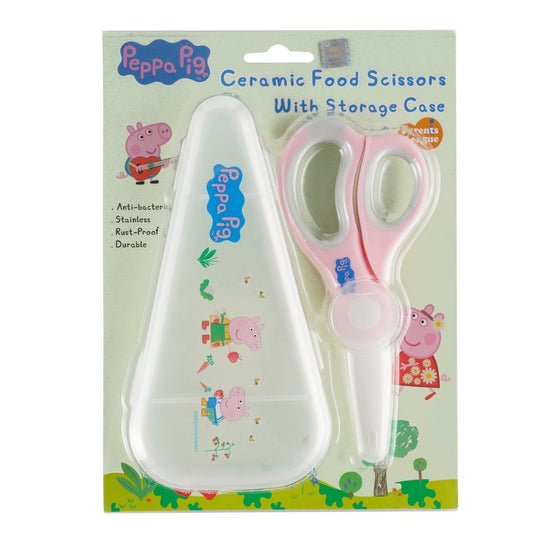 PEPPA PIG Ceramic Food Scissors (with Storage Box) - Pink