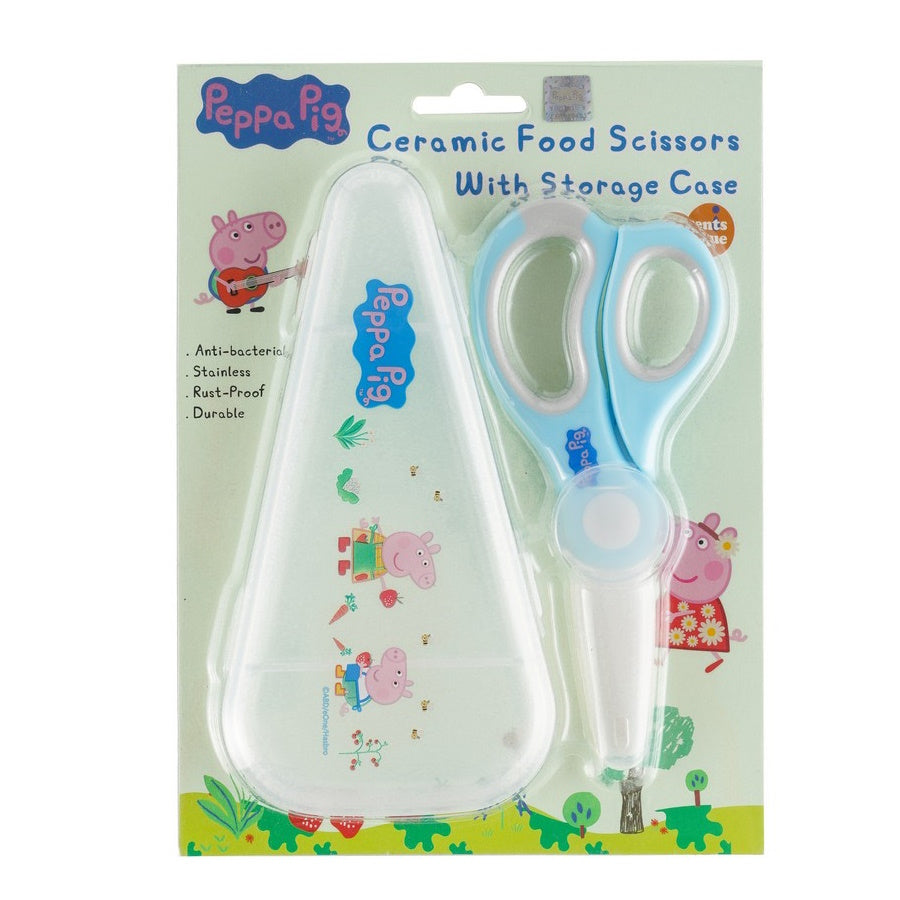 PEPPA PIG Ceramic Food Scissors (with Storage Box) - Blue