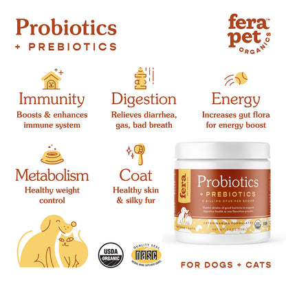 USDA Organic Probiotics with Prebiotics Powder 72g